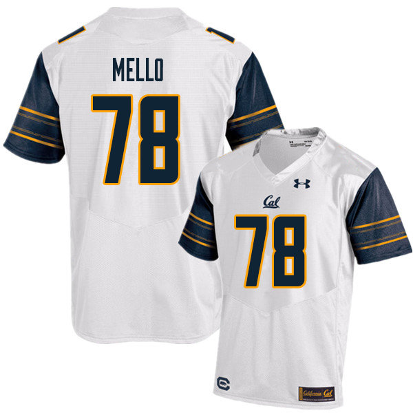 Men #78 Brandon Mello Cal Bears UA College Football Jerseys Sale-White - Click Image to Close